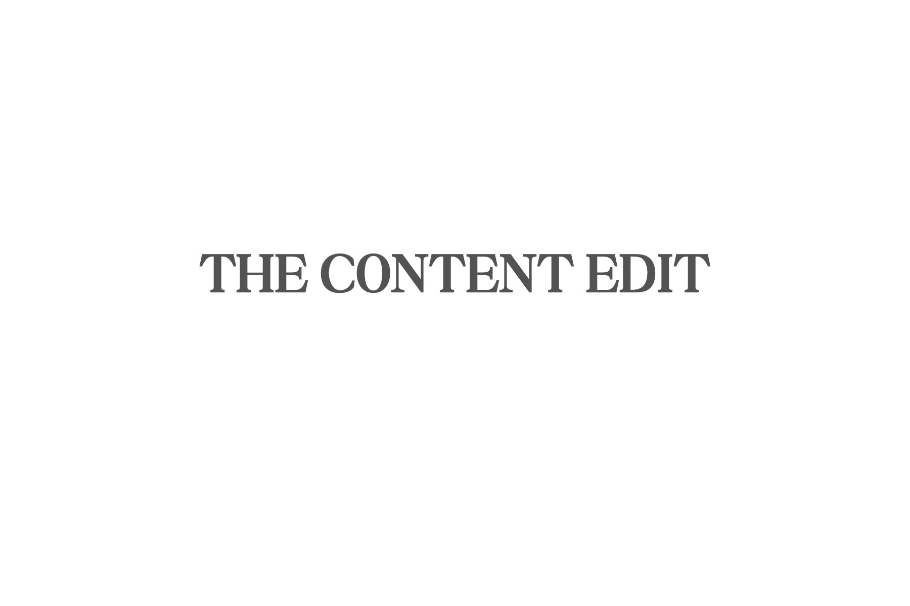 The Content Edit 1